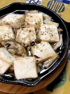 豆腐ときのこのアヒージョ-レシピのメイン写真