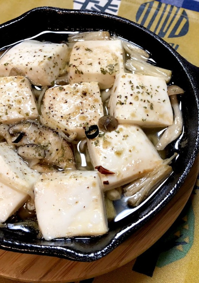 豆腐ときのこのアヒージョ-レシピのメイン写真