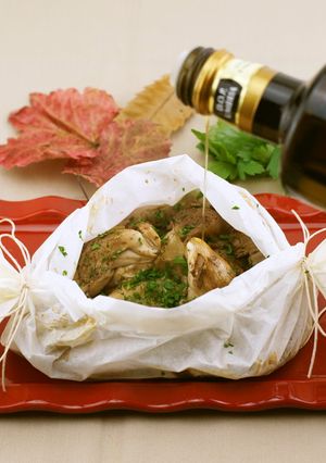 ヒラタケの熱々オーブン焼き♡W腸活効果♡-レシピのメイン写真
