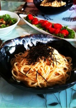 明太子マーガリンのパスタ♫♬-レシピのメイン写真