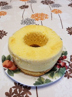 簡単レシピ 18㎝プレーンシフォンケーキ-レシピのメイン写真