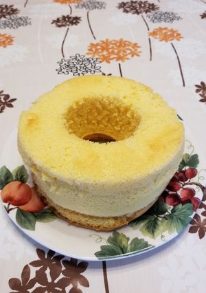 簡単レシピ　18㎝プレーンシフォンケーキ-レシピのメイン写真
