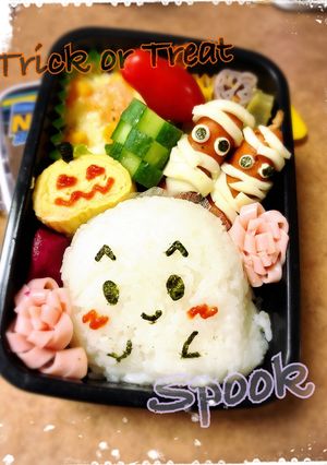 キャラ弁＊ハロウィンおばけ-レシピのメイン写真