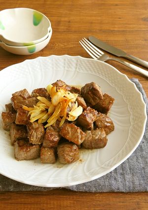 サイコロステーキ☆イタリアンガーリック♪-レシピのメイン写真