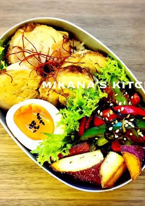 女子高生の鶏チャーシュー弁当♪♪-レシピのメイン写真