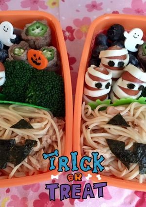 ハロウィンのキャラ弁〜覚書〜-レシピのメイン写真