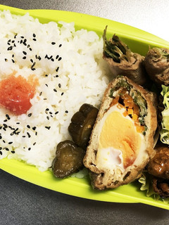 旦那弁当197♥すし揚げの卵煮弁当!-レシピのメイン写真
