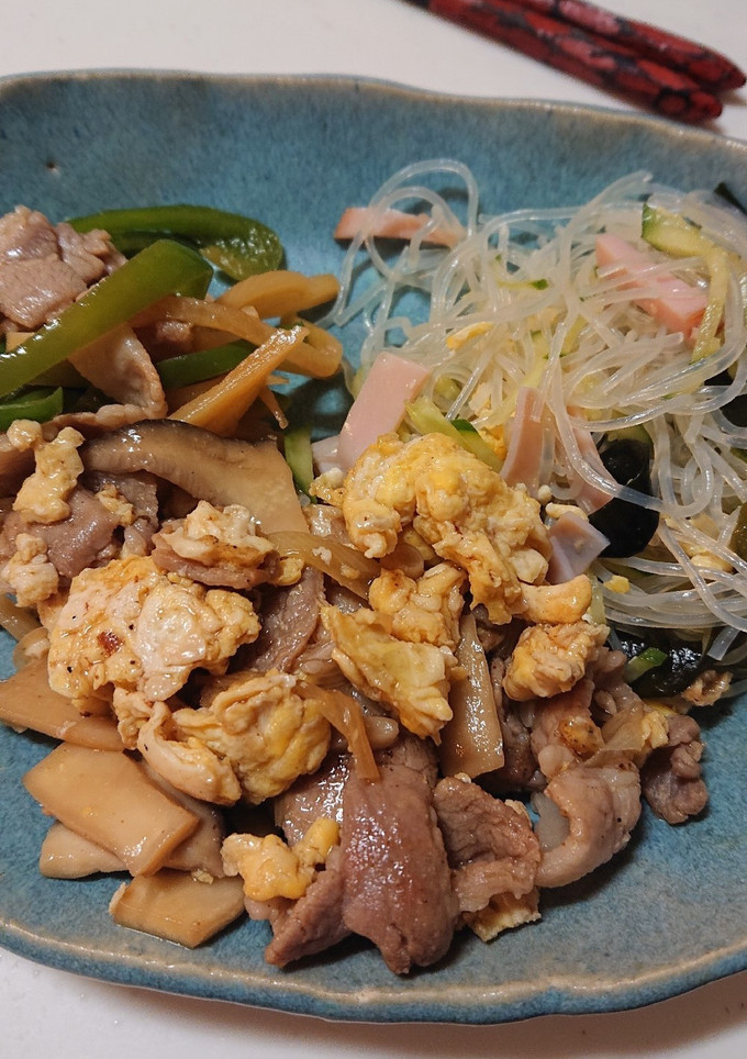 豚肉とエリンギと玉子の炒め物-レシピのメイン写真
