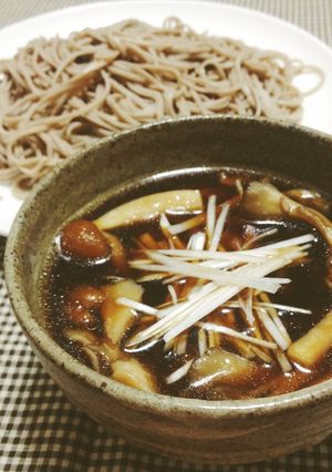 秋のうま味たっぷり　きのこつけそば-レシピのメイン写真