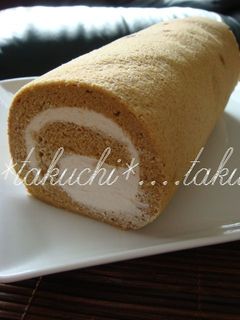 黒糖きな粉ロールケーキ-レシピのメイン写真