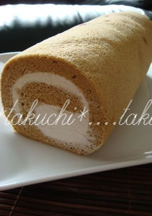 黒糖きな粉ロールケーキ-レシピのメイン写真