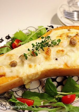 バターナッツかぼちゃdeグラタン♡-レシピのメイン写真