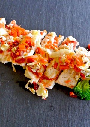 フードドライヤーでドライ野菜のささみピザ-レシピのメイン写真