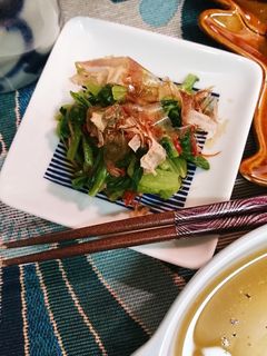 ピリ辛かぶの葉おひたし-レシピのメイン写真
