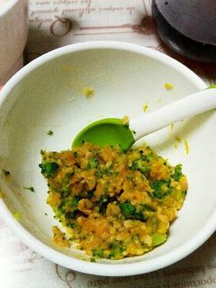 【離乳食】南瓜とブロッコリーの納豆和え-レシピのメイン写真