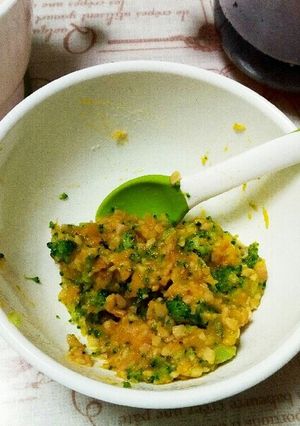 【離乳食】南瓜とブロッコリーの納豆和え-レシピのメイン写真