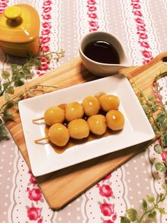 お月見にレンジで10分豆腐みたらし団子-レシピのメイン写真