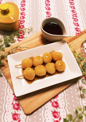 お月見にレンジで10分豆腐みたらし団子-レシピのメイン写真