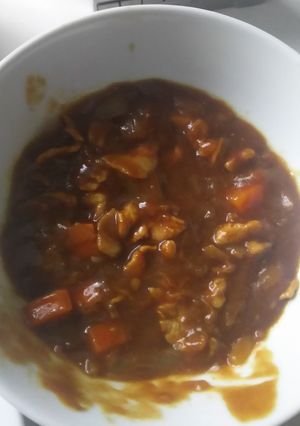 簡単!油揚げ入りカレーラーメン-レシピのメイン写真