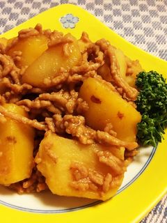 *お弁当に◯!じゃがいもの甘辛そぼろ煮*-レシピのメイン写真