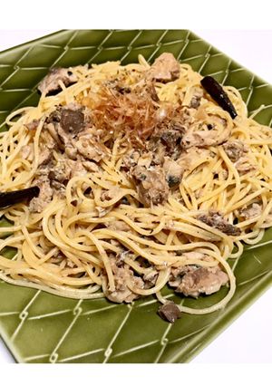 さばの水煮缶だけ!簡単和風パスタ♪-レシピのメイン写真