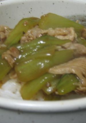 豚とチンゲン菜の中華丼-レシピのメイン写真