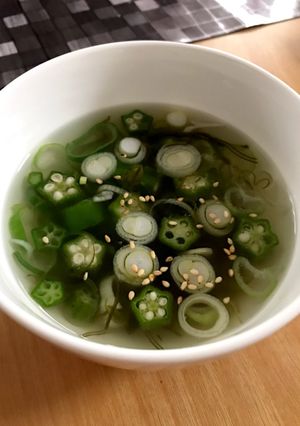 オクラとめかぶのほっこりスープ-レシピのメイン写真