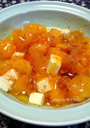 ◆柿とクリームチーズで簡単デザート◆-レシピのメイン写真