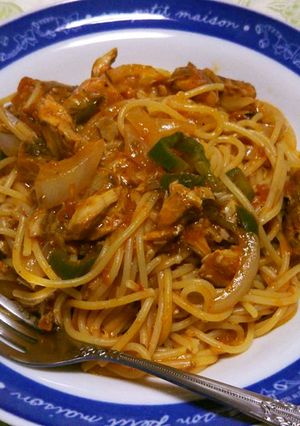 ワンポット☆鯖缶でトマトソースパスタ-レシピのメイン写真
