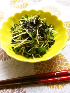 ☺簡単♪かいわれ大根の海苔の佃煮和え☺-レシピのメイン写真