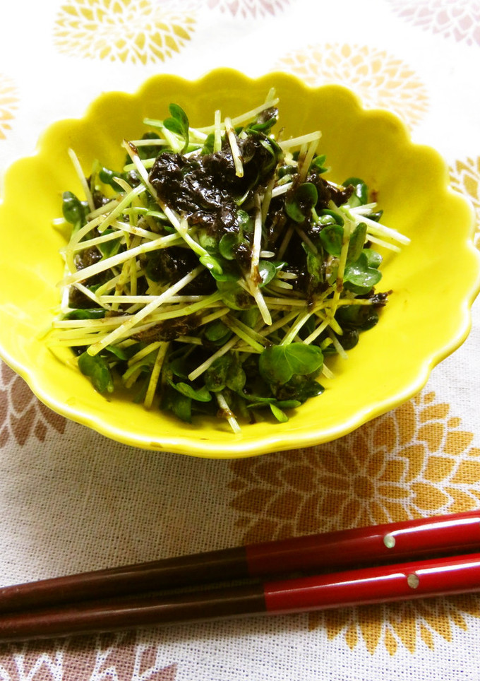 ☺簡単♪かいわれ大根の海苔の佃煮和え☺-レシピのメイン写真