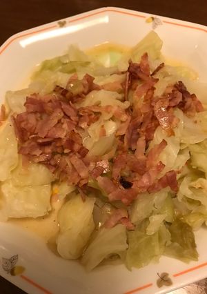 キャベツと玉ねぎのベーコン油かけ-レシピのメイン写真