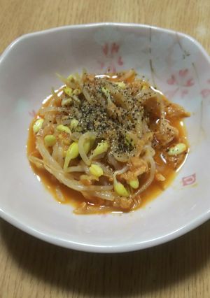超簡単、材料少なく出来る豆もやしのナムル-レシピのメイン写真