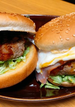 ハンバーガー-レシピのメイン写真