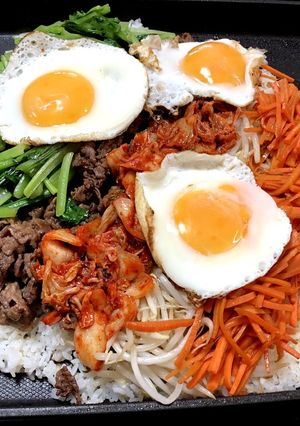 ホットプレートで簡単！石焼ビビンバ風-レシピのメイン写真