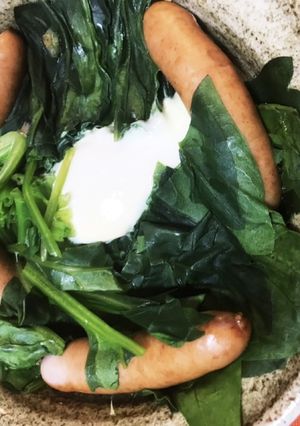 電子レンジでほうれん草のポパイ蒸し-レシピのメイン写真