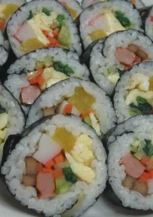 韓国・野菜キムパブ-レシピのメイン写真