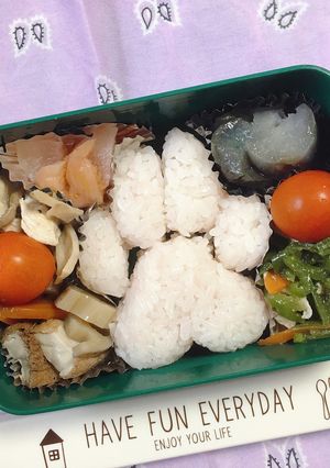 しろねこピンクのにくきゅう弁当-レシピのメイン写真