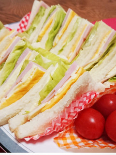 卵焼きに片栗粉がコツの♪ミックスサンド♪-レシピのメイン写真