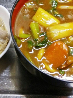 小松菜カレーうどん-レシピのメイン写真