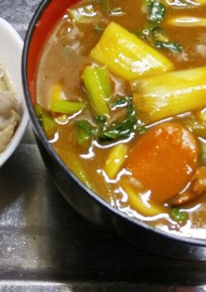 小松菜カレーうどん-レシピのメイン写真