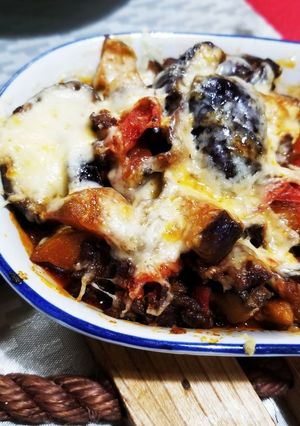 油少な目茄子と牛こまのトマト煮-レシピのメイン写真