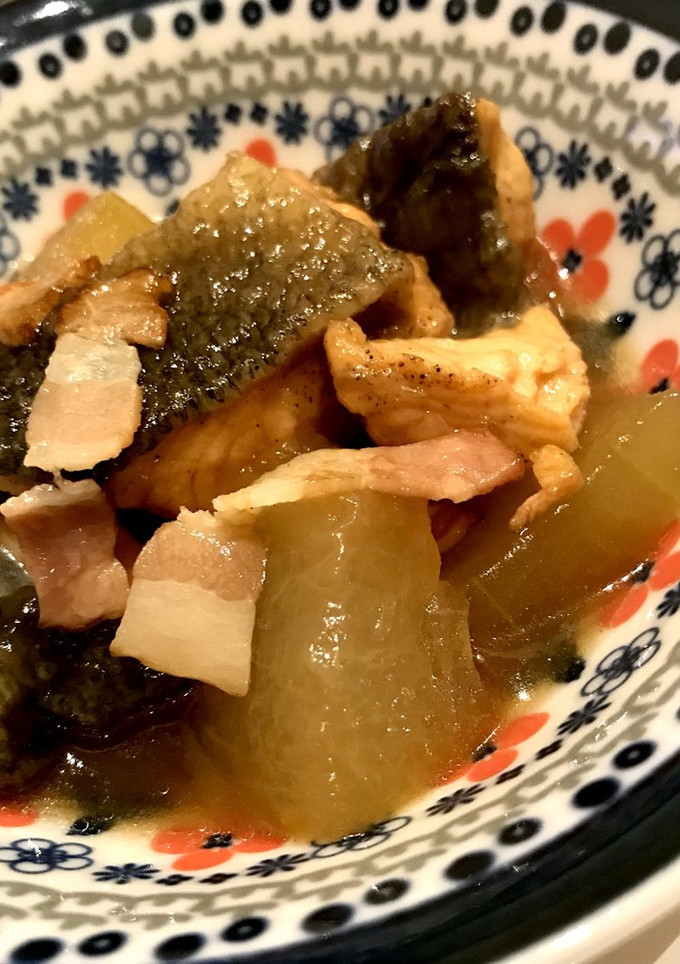 鮭と冬瓜とベーコンの和風煮-レシピのメイン写真