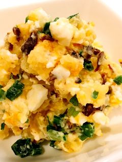 ちりめん山椒で和風ポテトサラダ-レシピのメイン写真