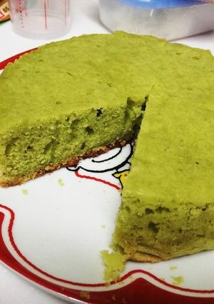 QCで抹茶!?(青汁)のケーキ-レシピのメイン写真