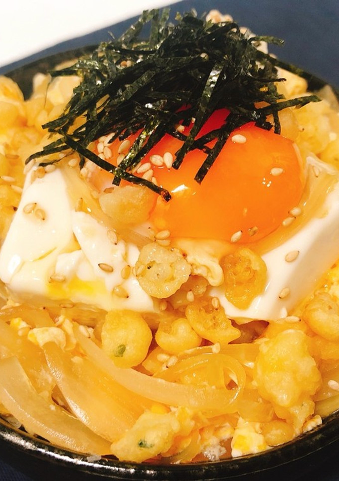 一人暮らしの簡単豆腐たまご丼-レシピのメイン写真