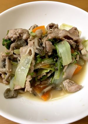 豚肉とべか菜の味噌炒め-レシピのメイン写真
