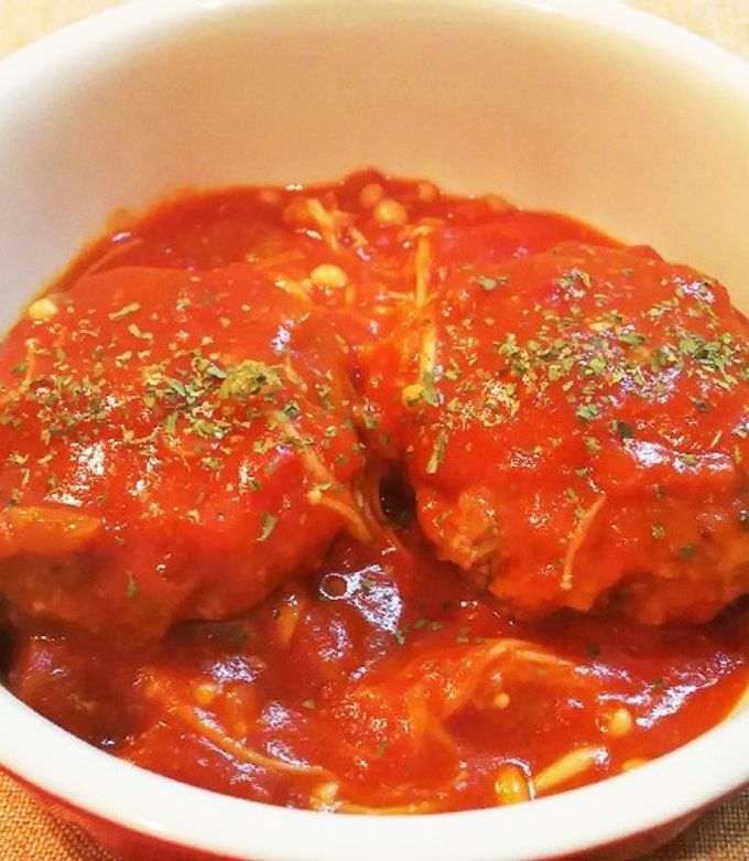 トマト缶で★煮込みハンバーグ-レシピのメイン写真