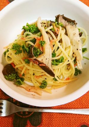 ヒラタケパスタ-レシピのメイン写真