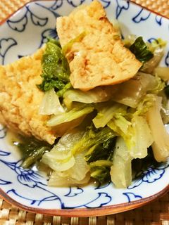 白菜と厚揚げの煮物-レシピのメイン写真